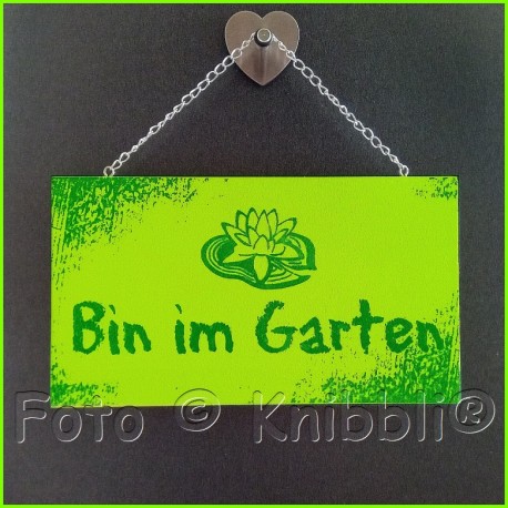 Vollfarbe Schild 10x18 Spruch 23