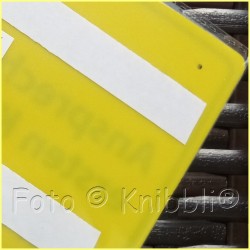 Schild Kunststoff ca 10,5 x 15 cm Auswahl aus 48 Texten