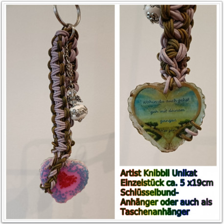 UNIKAT Schlüsselbund Taschen Rucksack Anhänger 0006