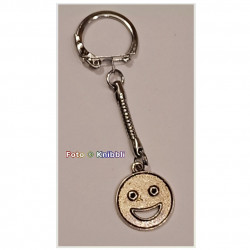 kleiner Metall Smiley Anhänger 02