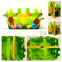 Oster Frühjahr Filzkorb Deko Geschenk Tasche 004
