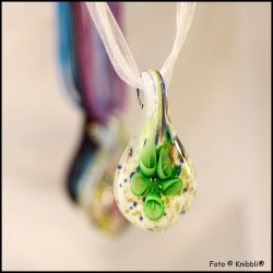 Kette inklusive 3D-art Glasanhänger 3