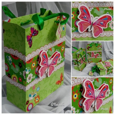 Geschenktüte 3 D Schmetterling