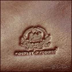 Elegante Kulturtasche aus Leder Orient-Express