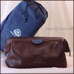 Elegante Kulturtasche aus Leder Orient-Express