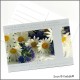 Postkarte Blumen mit Grußspruch