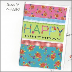 Geburtstagskarte Klappkarte mit Umschlag 014
