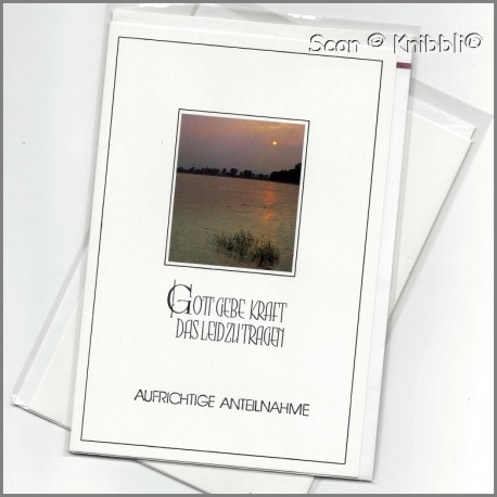 Beileid KlappKarte mit Umschlag 004