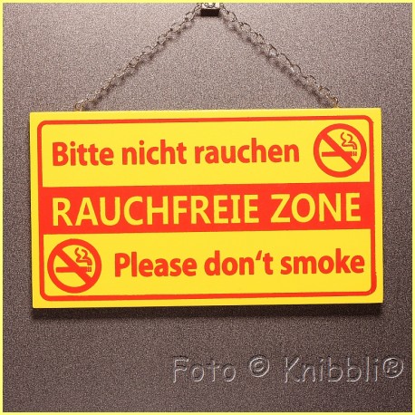 Holz Vollfarbe Schild 10x18 Spruch 05