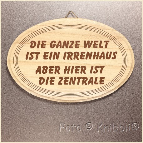 Schild Holz ca 12,5x18,5cm Spruch 10